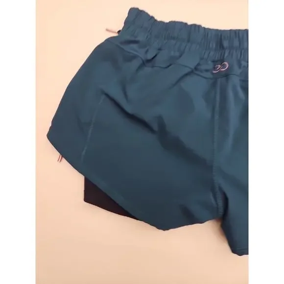 Calia By Carrie Underwood Shorts Small Green Running Under Layer Lined - Picture 11 of 15